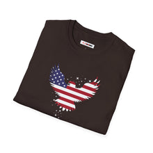 Load image into Gallery viewer, United Strong Unisex Graphic T-Shirt - Patriotic Eagle Silhouette
