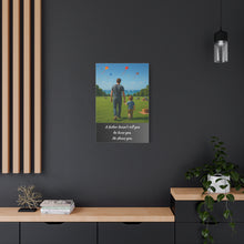 Load image into Gallery viewer, Heartwarming Father-Son Wall Canvas - A Father Shows Love
