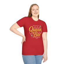 Load image into Gallery viewer, Women&#39;s T-Shirt - Queen Bee With Honeycomb Design
