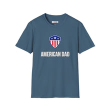 Load image into Gallery viewer, American Dad T-Shirt With Stars and Stripes Shield
