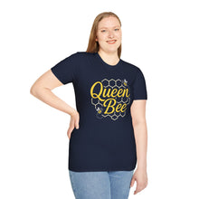 Load image into Gallery viewer, Women&#39;s T-Shirt - Queen Bee With Honeycomb Design
