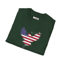 Load image into Gallery viewer, United Strong Unisex Graphic T-Shirt - Patriotic Eagle Silhouette
