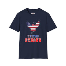 Load image into Gallery viewer, United Strong Unisex Graphic T-Shirt - Patriotic Eagle Silhouette
