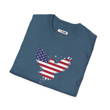 Load image into Gallery viewer, United Strong Unisex Graphic T-Shirt - Patriotic Eagle Silhouette
