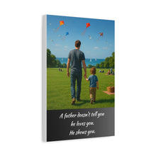 Load image into Gallery viewer, Heartwarming Father-Son Wall Canvas - A Father Shows Love
