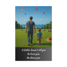 Load image into Gallery viewer, Heartwarming Father-Son Wall Canvas - A Father Shows Love
