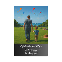 Load image into Gallery viewer, Heartwarming Father-Son Wall Canvas - A Father Shows Love
