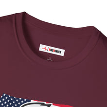 Load image into Gallery viewer, Proud American Unisex T-Shirt - Eagle On American Flag
