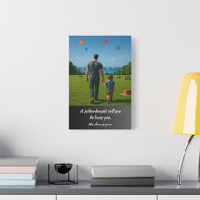Load image into Gallery viewer, Heartwarming Father-Son Wall Canvas - A Father Shows Love
