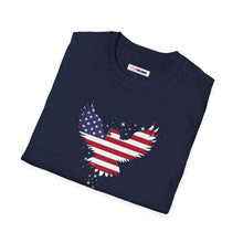 Load image into Gallery viewer, United Strong Unisex Graphic T-Shirt - Patriotic Eagle Silhouette
