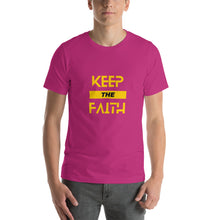 Load image into Gallery viewer, Keep The Faith Gold Unisex T-Shirt
