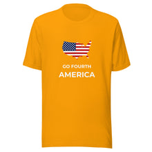 Load image into Gallery viewer, Go Fourth America with Map Unisex T-Shirt
