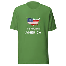 Load image into Gallery viewer, Go Fourth America with Map Unisex T-Shirt
