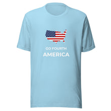 Load image into Gallery viewer, Go Fourth America with Map Unisex T-Shirt
