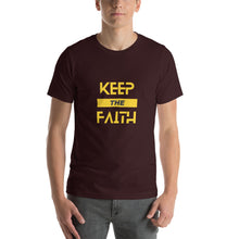 Load image into Gallery viewer, Keep The Faith Gold Unisex T-Shirt
