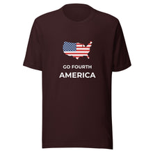 Load image into Gallery viewer, Go Fourth America with Map Unisex T-Shirt
