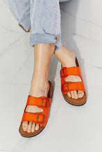 Load image into Gallery viewer, Feeling Alive Double Banded Slide Sandals in Orange
