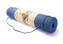 Load image into Gallery viewer, Eco Friendly Reversible Color Yoga Mat with Carrying Strap
