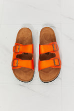 Load image into Gallery viewer, Feeling Alive Double Banded Slide Sandals in Orange
