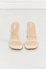 Load image into Gallery viewer, Walking On Air Transparent Double Band Heeled Sandal
