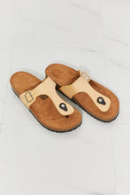 Load image into Gallery viewer, Drift Away T-Strap Flip-Flop in Sand Color
