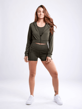 Load image into Gallery viewer, High-Waisted Athletic Shorts with Side Pockets
