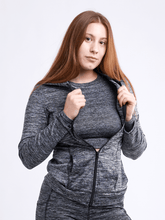 Load image into Gallery viewer, Athletic Fitted Zip-Up Hoodie Jacket with Pockets
