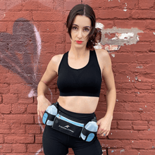 Load image into Gallery viewer, Running Hydration Belt Waist Bag with Water-Resistant Pockets and 2 Water Bottles for Outdoor Sports
