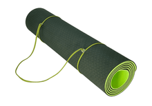 Load image into Gallery viewer, Eco Friendly Reversible Color Yoga Mat with Carrying Strap

