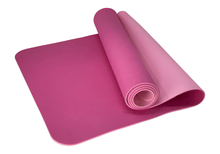 Load image into Gallery viewer, Eco Friendly Reversible Color Yoga Mat with Carrying Strap
