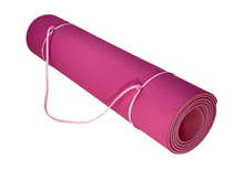 Load image into Gallery viewer, Eco Friendly Reversible Color Yoga Mat with Carrying Strap
