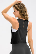 Load image into Gallery viewer, Breathable Mesh Cropped Athletic Tank For Women
