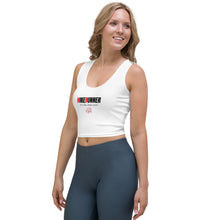 Load image into Gallery viewer, Hikerunner Women&#39;s White Crop Top - MTF Quote
