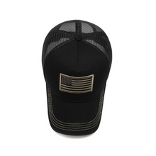 Load image into Gallery viewer, American Flag Trucker Hat with Adjustable Strap
