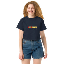 Load image into Gallery viewer, Hikerunner Champion Crop Top LMTO Yellow Print
