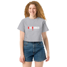 Load image into Gallery viewer, Hikerunner Champion Crop Top LMTO White Print
