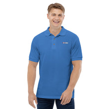 Load image into Gallery viewer, Hikerunner Embroidered Polo Shirt White Print
