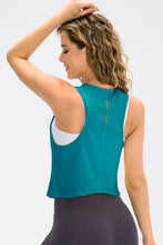Load image into Gallery viewer, Breathable Mesh Cropped Athletic Tank For Women
