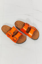 Load image into Gallery viewer, Feeling Alive Double Banded Slide Sandals in Orange
