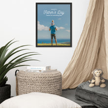 Load image into Gallery viewer, Father&#39;s Day Framed Poster - Thanks for everything Dad
