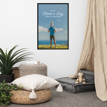 Load image into Gallery viewer, Father&#39;s Day Framed Poster - Thanks for everything Dad
