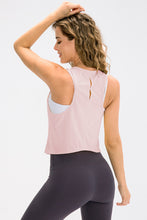 Load image into Gallery viewer, Breathable Mesh Cropped Athletic Tank For Women
