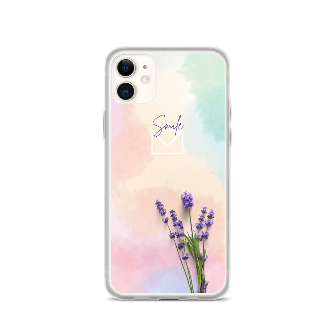 Smile Purple Hyacinth Phone Case For iPhone 13 Pro Max iPhone 13 Pro And Other iPhone Models