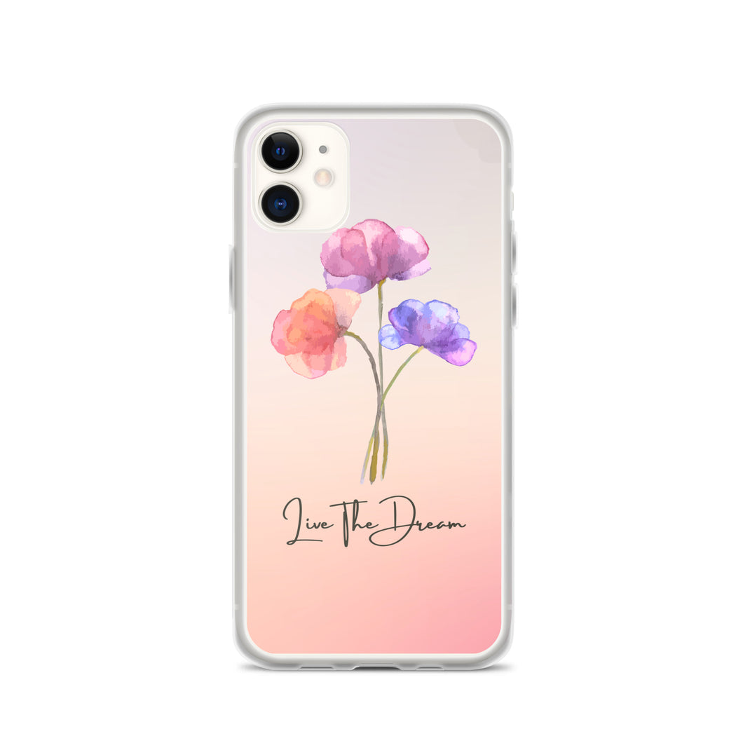 Pink Purple Coral Flowers Painting Phone Case For iPhone 13 Pro Max iPhone 13 Pro And Other iPhone Models