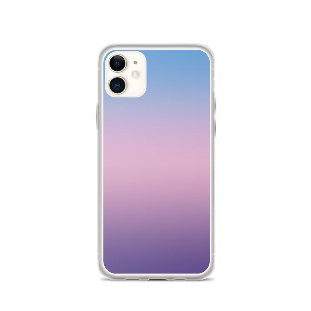 Gradient Blue Pink Phone Case For iPhone 13 Pro Max And Other iPhone Models