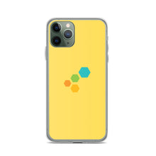 Load image into Gallery viewer, Colorful Hexagons On Yellow BG Phone Case For iPhone 13 Pro Max And Other iPhone Models
