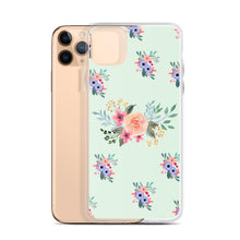 Load image into Gallery viewer, Flowers Arrangement On Green BG Phone Case For iPhone 13 Pro Max iPhone 13 Pro And Other iPhone Models
