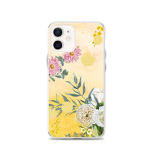 Load image into Gallery viewer, Pink And White Flowers On Yellow BG Phone Case For iPhone 13 Pro Max And Other iPhone Models
