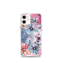 Load image into Gallery viewer, Blue And Pink Abstract Flowers Phone Case For iPhone 13 Pro Max iPhone 13 Pro And Other iPhone Models
