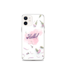 Load image into Gallery viewer, Purple Hello Pink Flowers Phone Case For iPhone 13 Pro Max iPhone 13 Pro And Other iPhone Models
